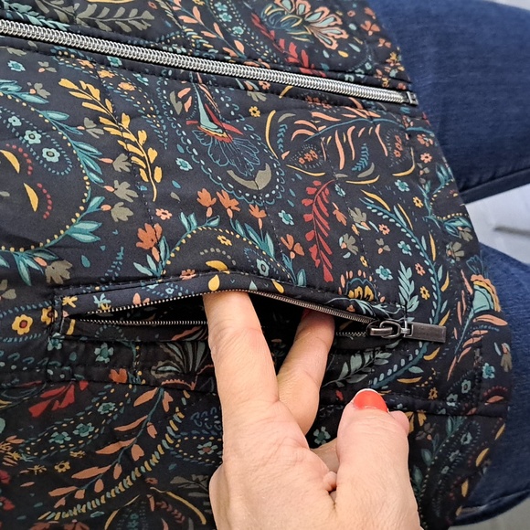 Christopher & Banks Navy Blue & Multicolor Paisley Vest. Size Medium. NWOT - Picture 6 of 10